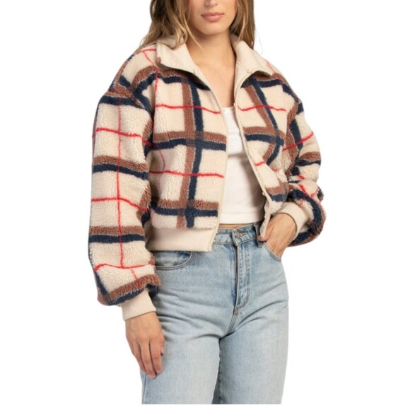 HUDSON Jackets & Blazers - HUDSON Hook And Eye Sherpa Jacket